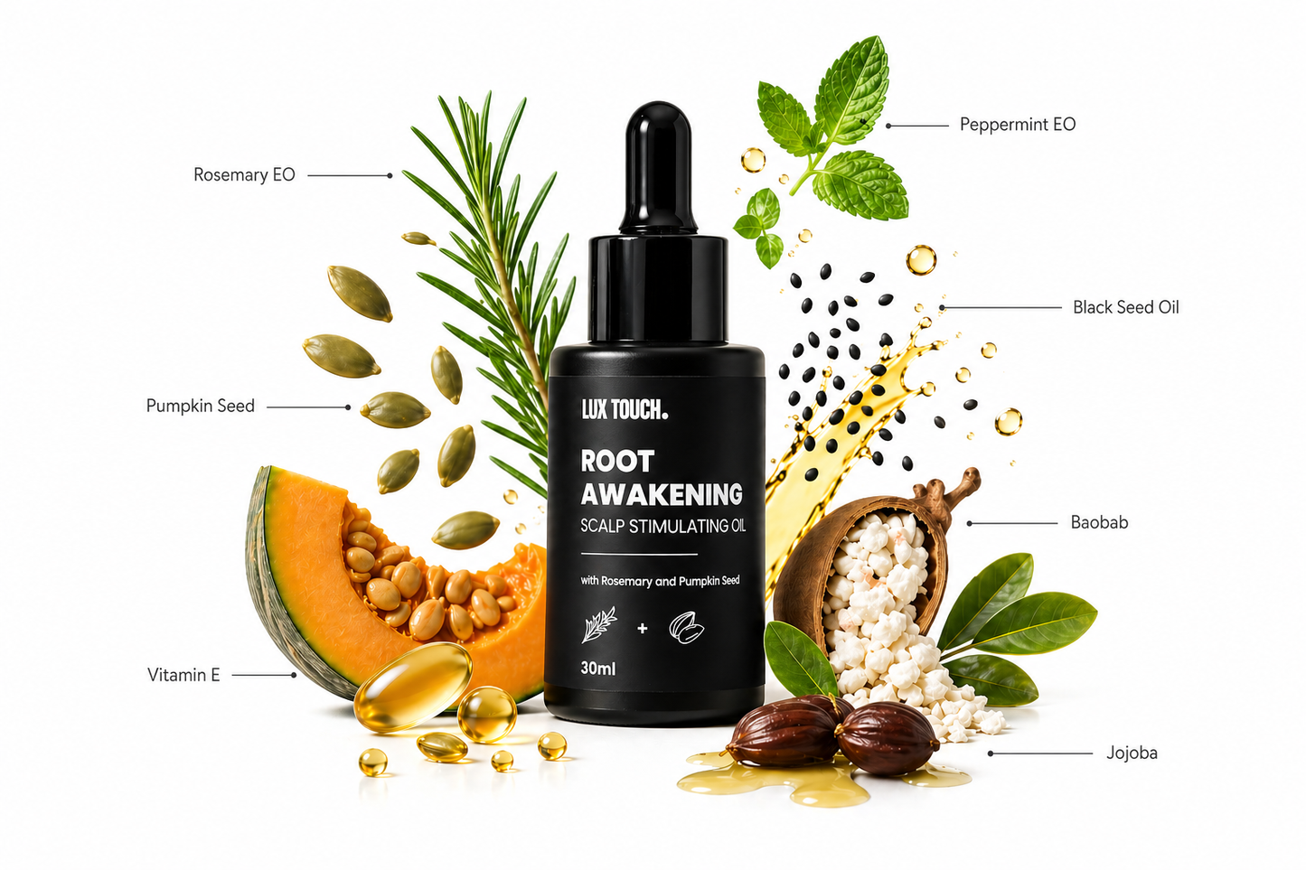 3 in 1 Hair & Scalp Stimulating Oil